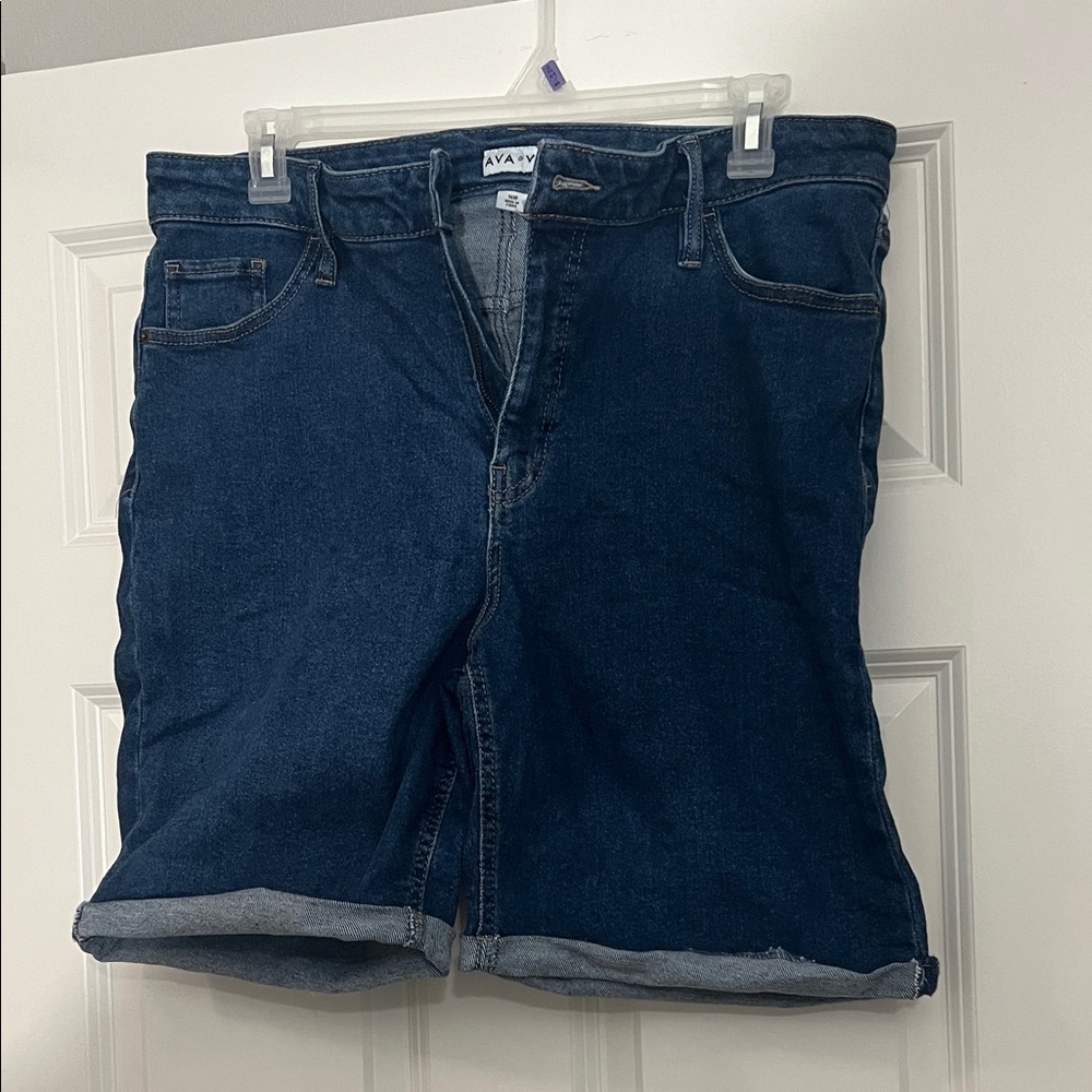 Ava & Viv Dark Blue Women’s Denim Shorts